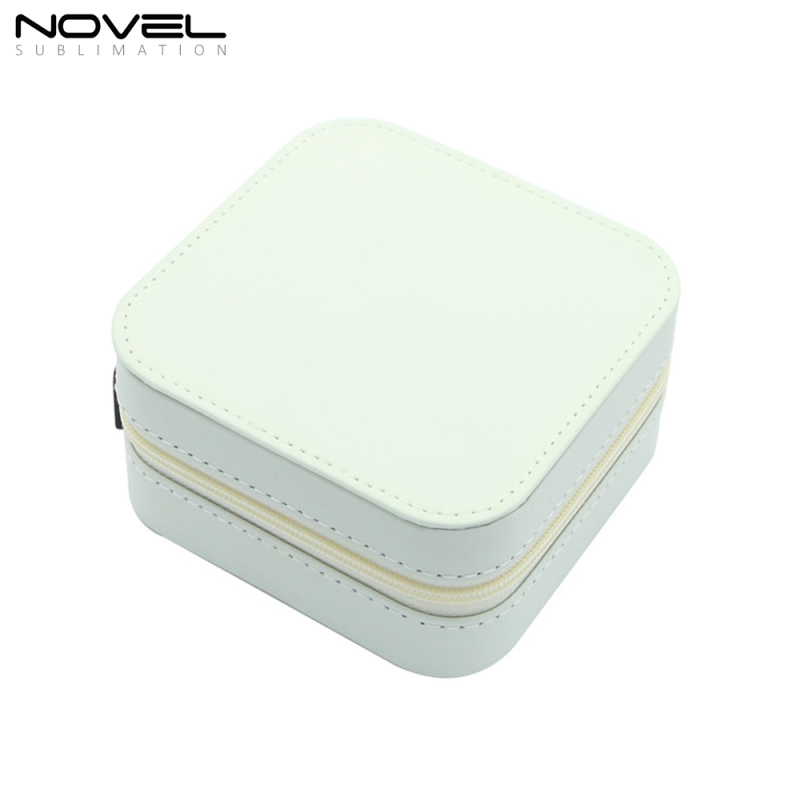 Popular DIY Blank Sublimation PU Leather Jewelry Box Convenient Box For Small Items