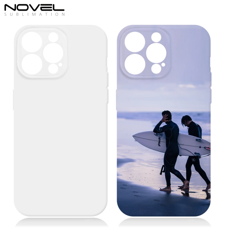For iPhone 15 / IP15 Pro / IP15 Plus / IP15 Pro max Blank Sublimation 3D Film Coated Soft TPU Phone Cases