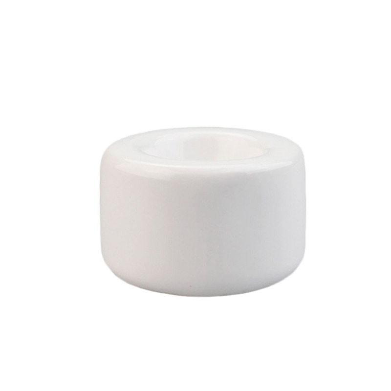 Customized Thermal Transfer Candle Holder Blank Sublimation Coated Ceramic Candle Holder
