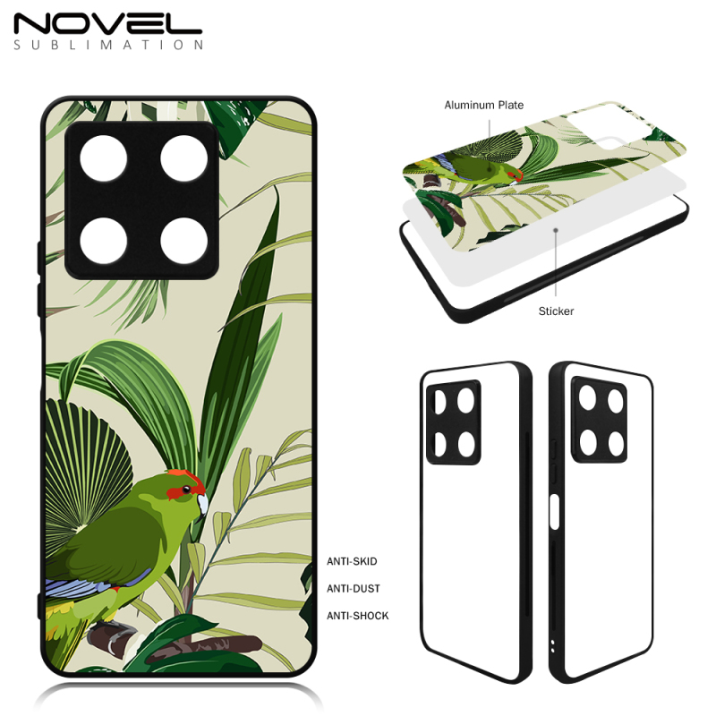 For Infinix Smart 8 / Note 30 / Note 30 Pro/ Hot 30/ Hot 9 / Hot 20S / hOT 30i Sublimation 2D TPU Cell Phone Case With Blank Metal Insert