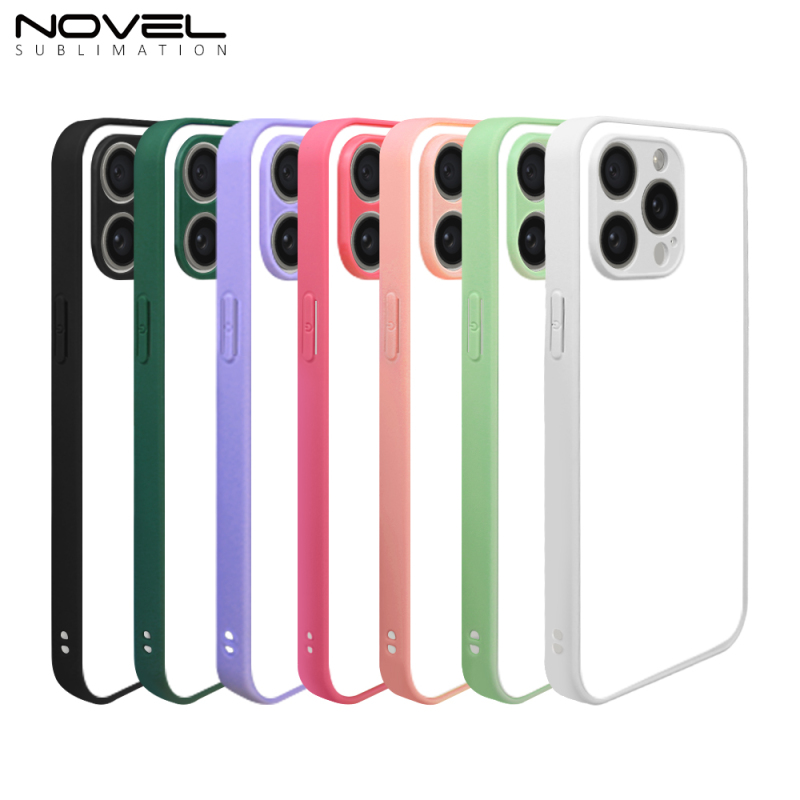 For iPhone 15 / 15 Pro / 15 Plus / 15 Pro max / 14 Series DIY 2D Sublimation Mobile Phone Bag &amp; Cases Blank Colorful Mobile Phone Case With Camera Hole Protection