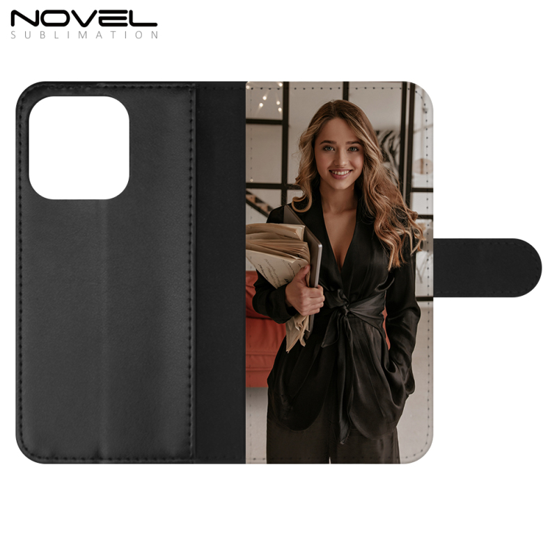 For iPhone 15 / IP 14 / IP13 / IP 11 New Style Blank Sublimation White Leather Surface PU Lether Phone Case With Three Card Holder