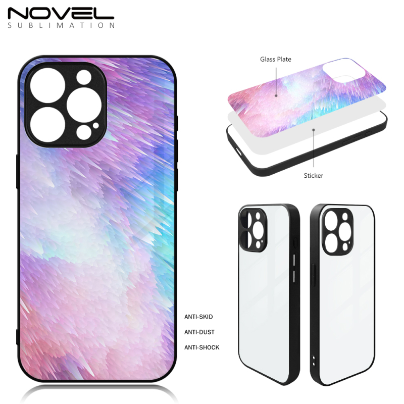 Wireless Charing Blank Sublimation 2D Glass Phone Case For iPhone 15/IP15 Pro/IP15 Plus/IP15 Pro max/IP14/IP13