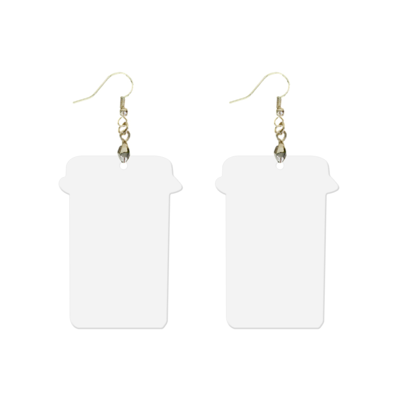 Blank Sublimation MDF Halloween Earring Lightweight Wood Earrings Blanks with Protective Film DIY Double-Sides Printing Ghost Shape Earring