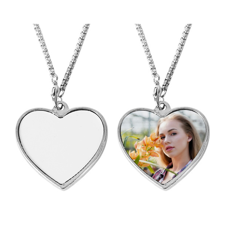 Beautiful New Dye-Sublimation Blank Necklace Popular Heat Transfer Necklace Jewelry With Different Shape