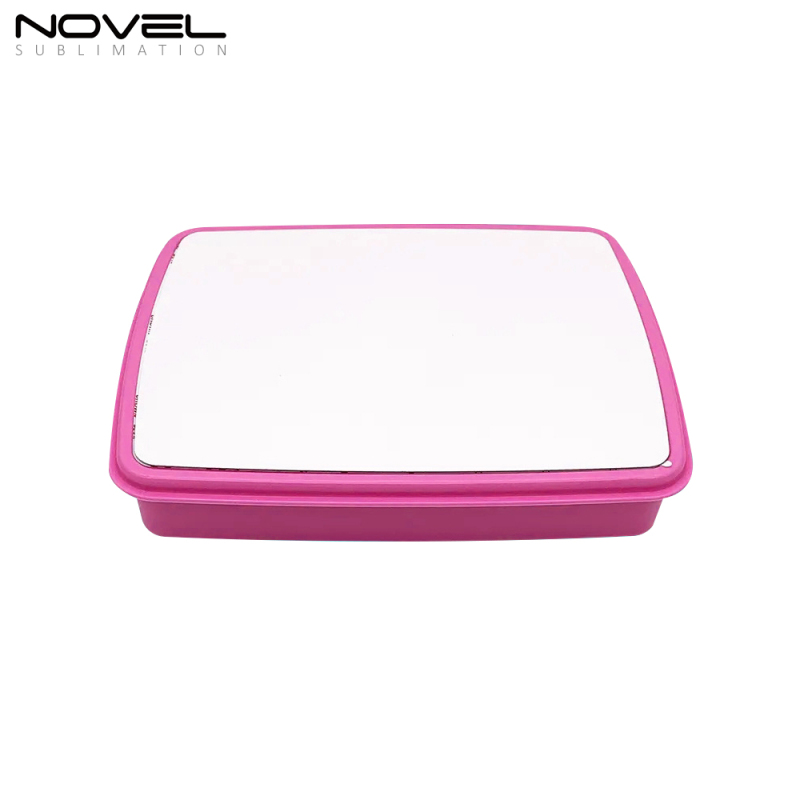 Wholesale Price Blank Sublimation Picnic Box DIY Heat Transfer Lunch Box With Metal Insert