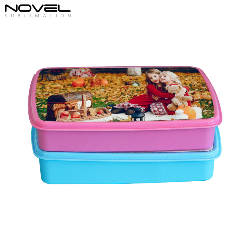 Wholesale Price Blank Sublimation Picnic Box DIY Heat Transfer Lunch Box With Metal Insert
