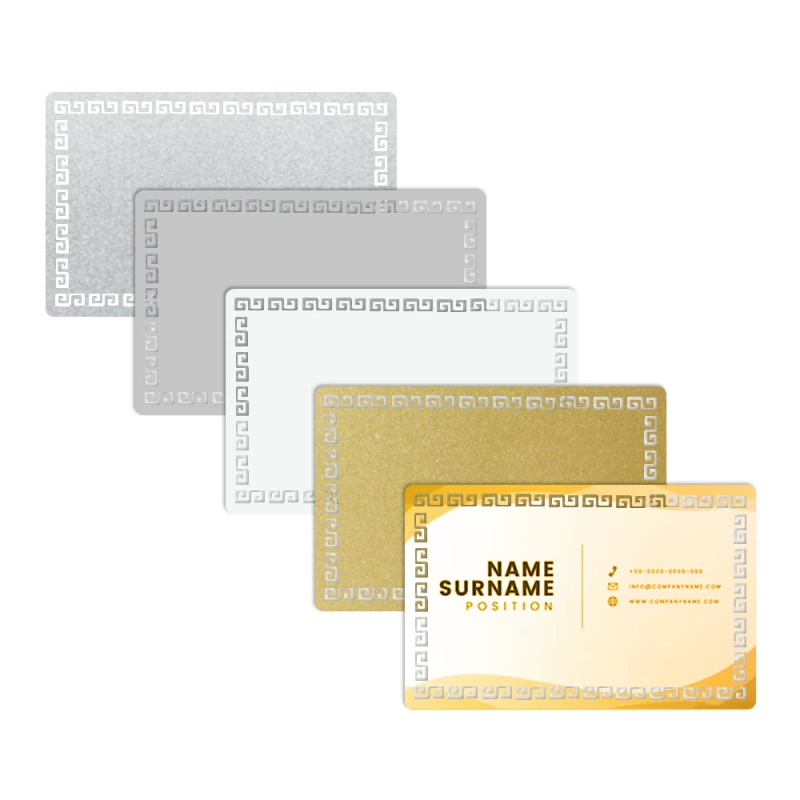 Personality Blank Sublimation Metal Business Card With Five Color and Ten Design