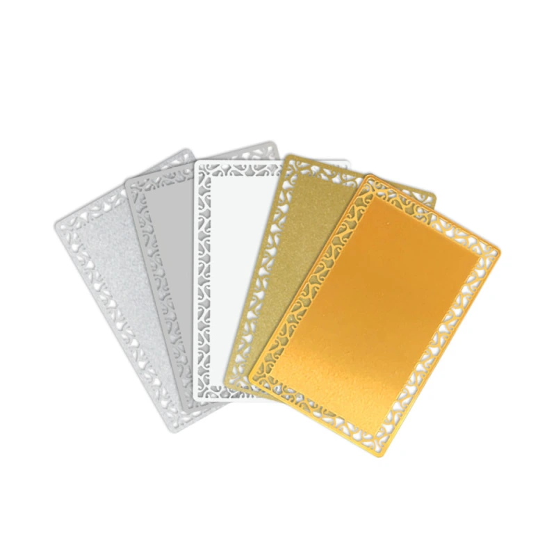 Personality Blank Sublimation Metal Business Card With Five Color and Ten Design