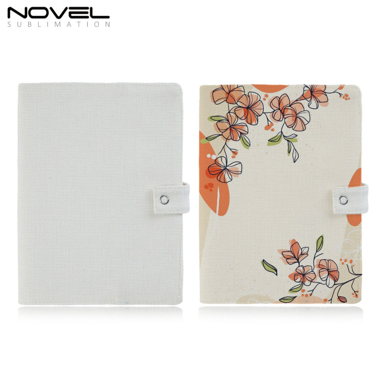 New Coming DIY Blank Heat Transfer Cotton Linen Book Cover With Double-side Printing