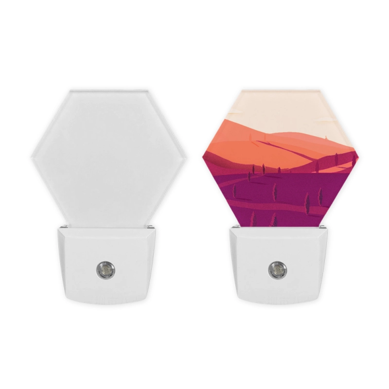 New Released Attractive DIY Sublimation Blank Light-Sensing Acrylic Night Light