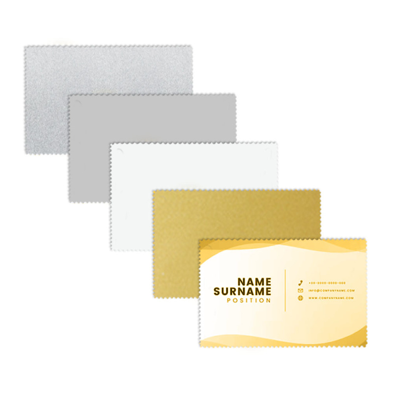 Personality Blank Sublimation Metal Business Card With Five Color and Ten Design