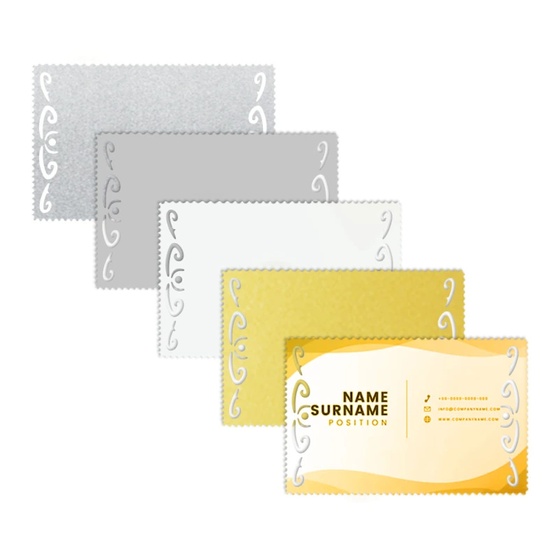 Personality Blank Sublimation Metal Business Card With Five Color and Ten Design