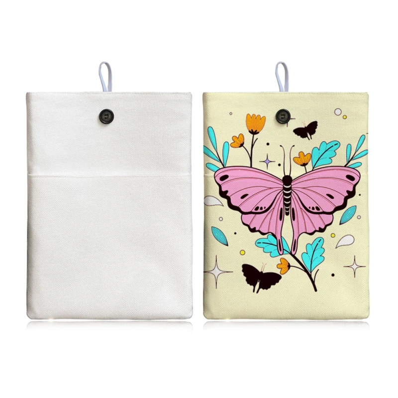 Fancy Personality Blank Sublimation Cotton Linen Book Bag With Three Size
