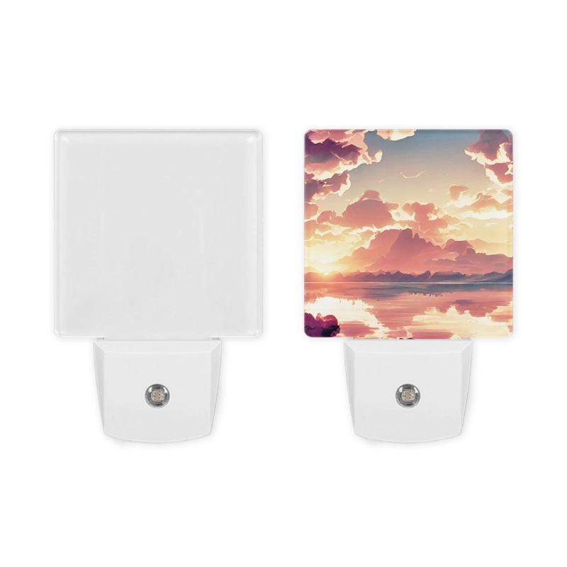 New Released Attractive DIY Sublimation Blank Light-Sensing Acrylic Night Light