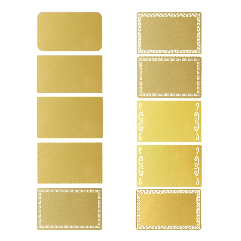 Personality Blank Sublimation Metal Business Card With Five Color and Ten Design