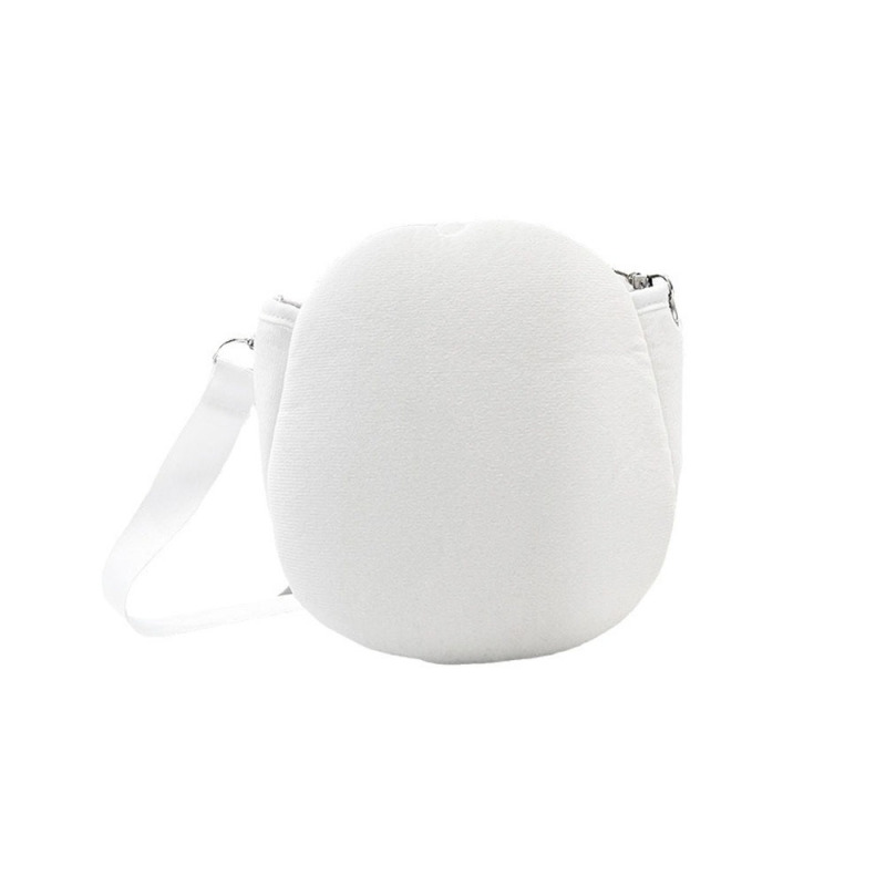 White Color Blank Sublimation Lucky Bag Personality Sponge Material Crossbody Bag