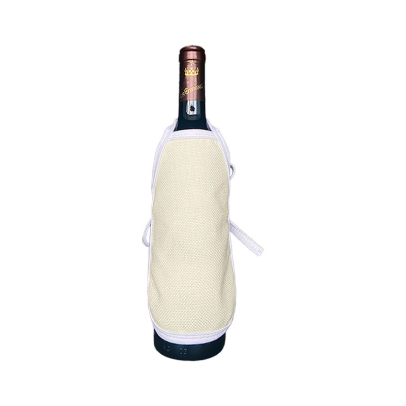 Blank Sublimation Cute Wine Bottle Apron Popular DIY Wine Bottle Covers Wine Bottle Sleeves Linen Household Accessories