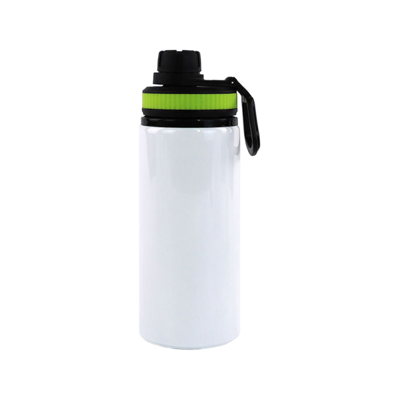 Wholesale Price Blank Sublimation Aluminum Sports Bottle DIY Customized Mountaineering Water Bottle With Sealing Cup Lid