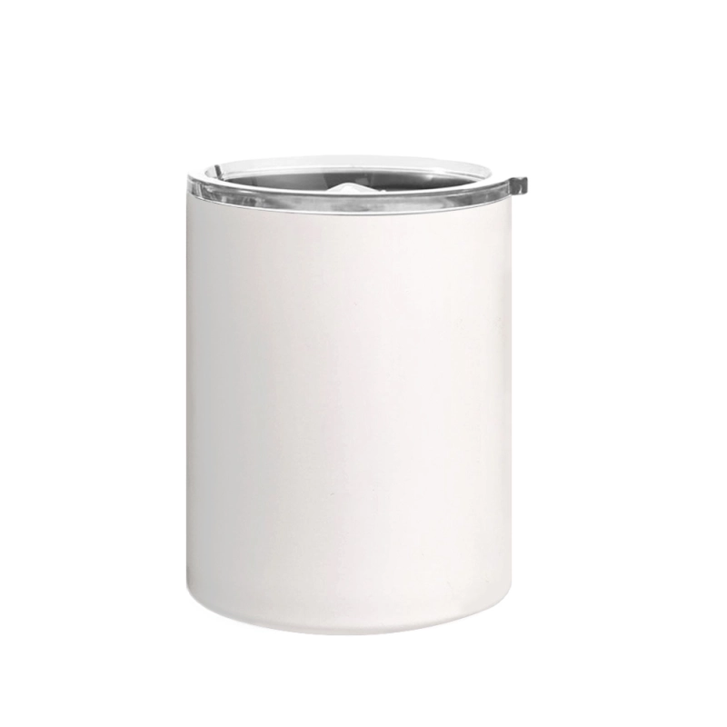Wholesale Price Blank Sublimation 12OZ Double-Layer Mug With Cover DIY White Color 400ML Cup With Handle