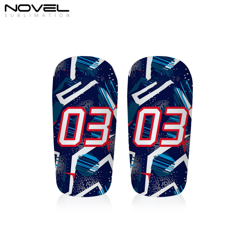 New Sublimation Blanks Soccer Shin Guards With Three Size White Shin Pad for Sublimation Heat Press