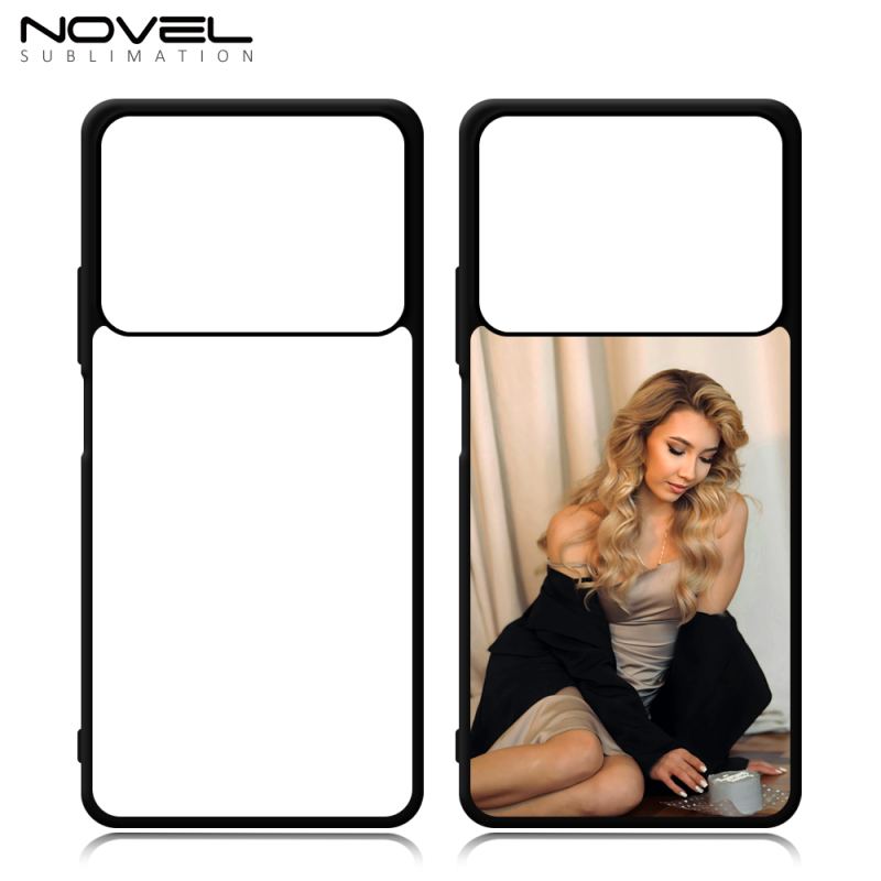 For Redmi Note 13R Pro / Redmi 13C 5G / Note 13 Pro 4G New 2D Soft Rubber Sublimation Phone Case With Blank Metal Insert