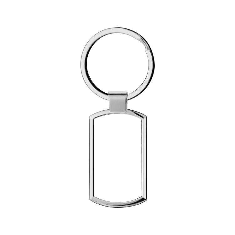 Free Sample Blank Customized Design Sublimation Metal Keyring Wholesale DIY Metal Key Chain