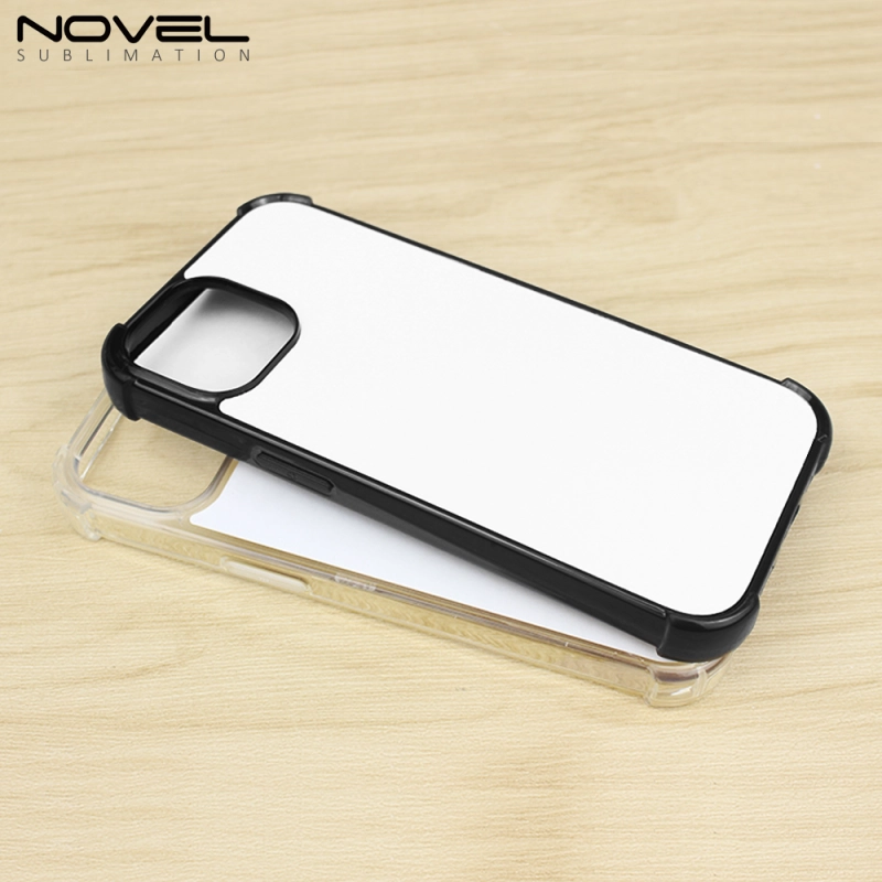 For iPhone 15 / IP 15 Pro / IP15 Plus / IP 15 Ultra Four Corner Anti-shock Blank Sublimation Phone Case 2D TPU Mobile Phone Cover