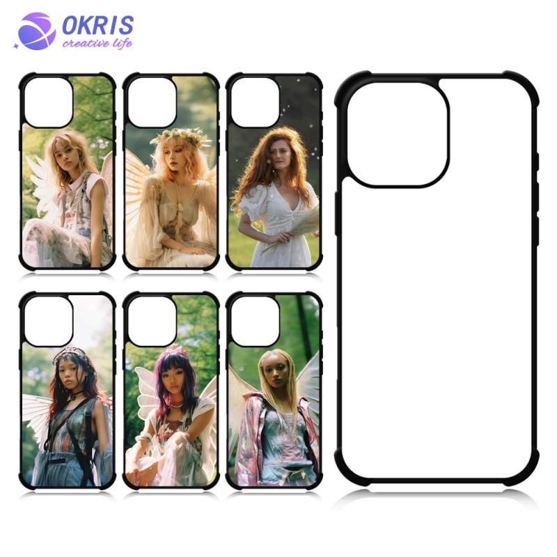 For iPhone 15 / IP 15 Pro / IP15 Plus / IP 15 Ultra Four Corner Anti-shock Blank Sublimation Phone Case 2D TPU Mobile Phone Cover
