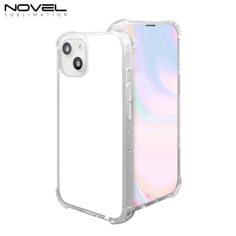 For iPhone 15 / IP 15 Pro / IP15 Plus / IP 15 Ultra Four Corner Anti-shock Blank Sublimation Phone Case 2D TPU Mobile Phone Cover