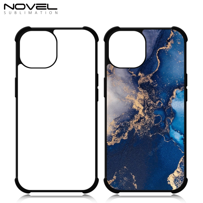 For iPhone 15 / IP 15 Pro / IP15 Plus / IP 15 Ultra Four Corner Anti-shock Blank Sublimation Phone Case 2D TPU Mobile Phone Cover