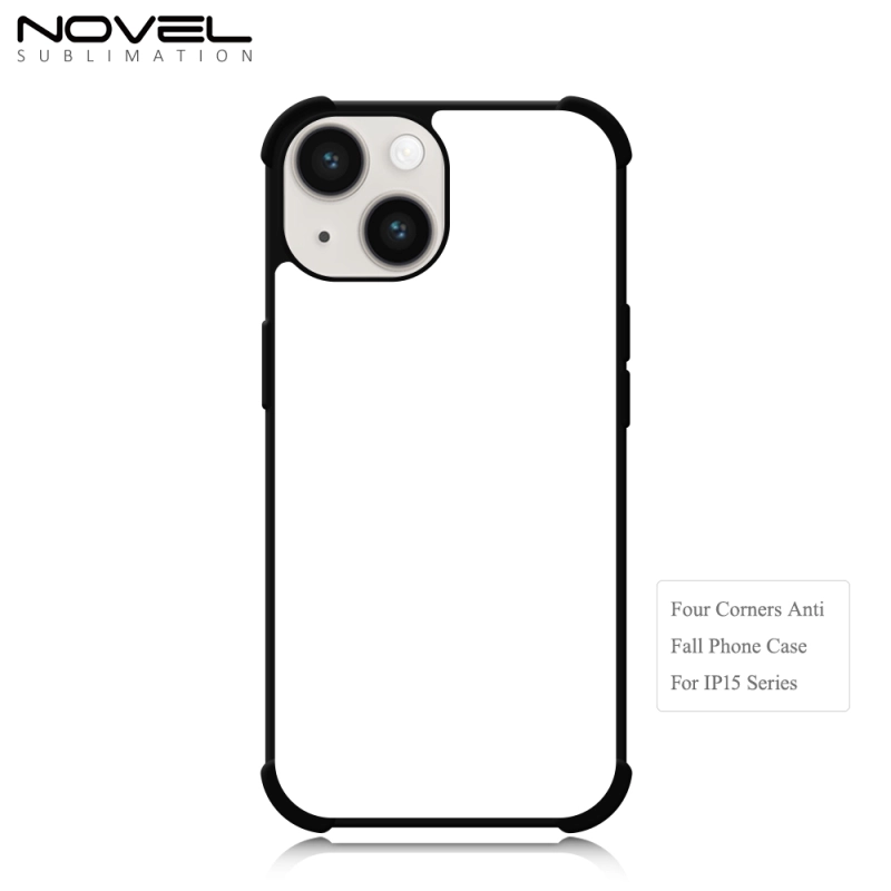 For iPhone 15 / IP 15 Pro / IP15 Plus / IP 15 Ultra Four Corner Anti-shock Blank Sublimation Phone Case 2D TPU Mobile Phone Cover