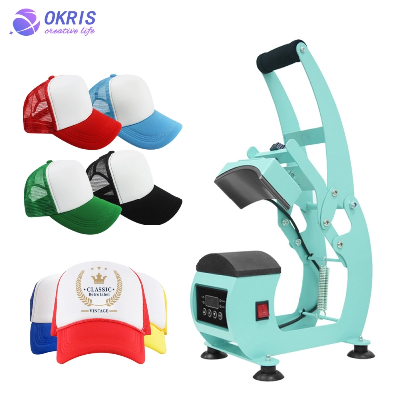 Sublimation Cap Heat Press Machine Mesh Cap Blank Heat Transfer Machine With Digital LCD Timer and Temperature Control
