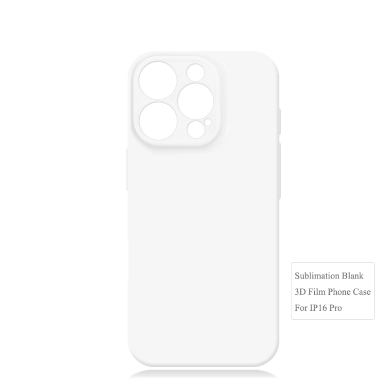 For iPhone 16 Pro max / IP16 Pro / IP16 Plus / IP16 Wholesale Price Full Wrapped Protective 3D Film Phone Case DIY Blank Sublimation Phone Cover