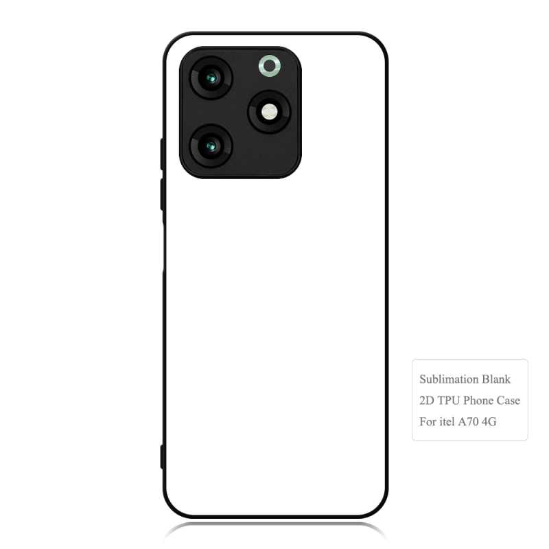 For Itel RS4 4G / A70 4G Blank Sublimation 2D Soft Rubber Phone Case DIY 2D TPU Mobile Phone Cover