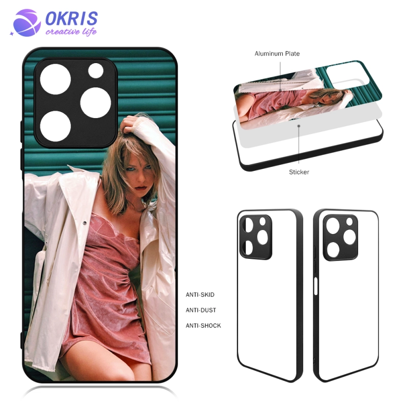 For Itel RS4 4G / A70 4G Blank Sublimation 2D Soft Rubber Phone Case DIY 2D TPU Mobile Phone Cover