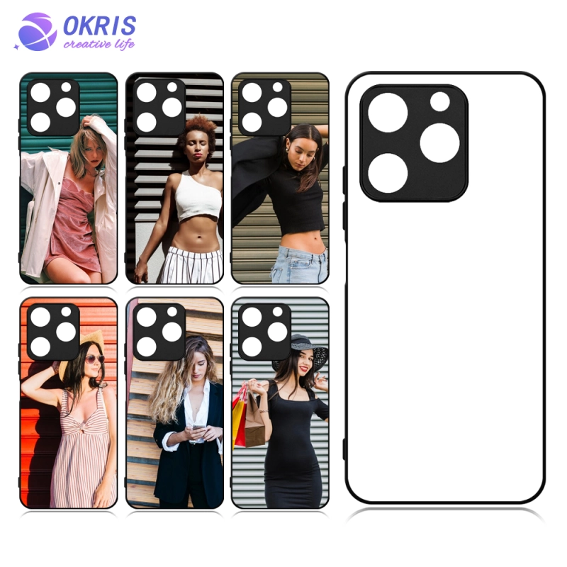 For Itel RS4 4G / A70 4G Blank Sublimation 2D Soft Rubber Phone Case DIY 2D TPU Mobile Phone Cover