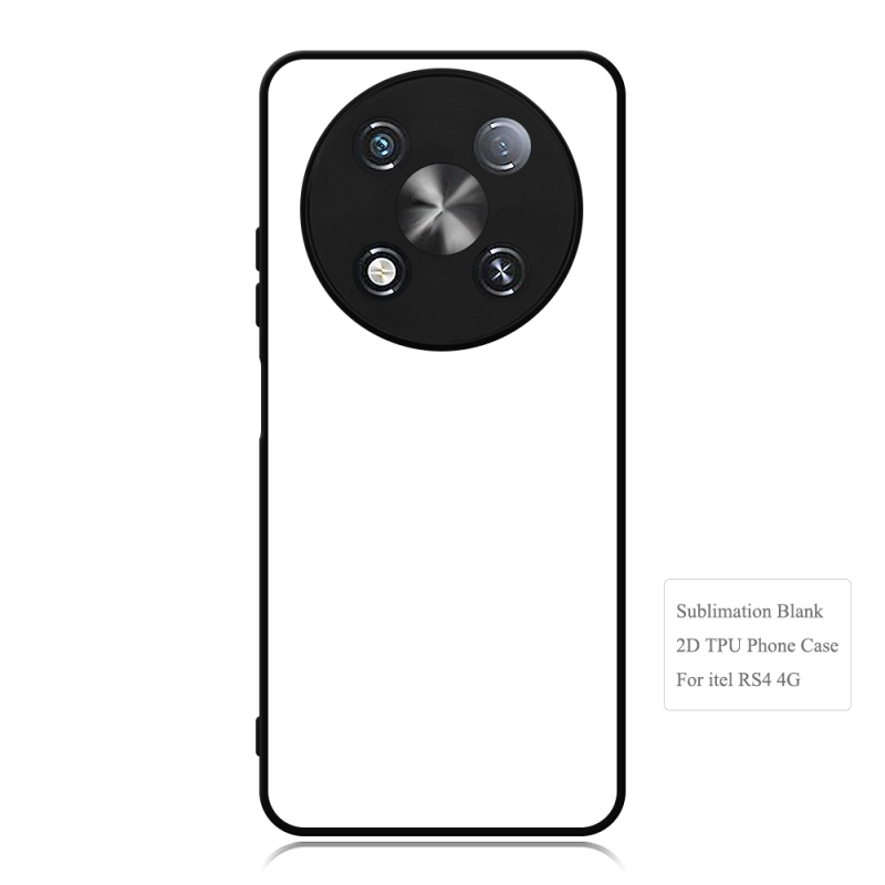 For Itel RS4 4G / A70 4G Blank Sublimation 2D Soft Rubber Phone Case DIY 2D TPU Mobile Phone Cover