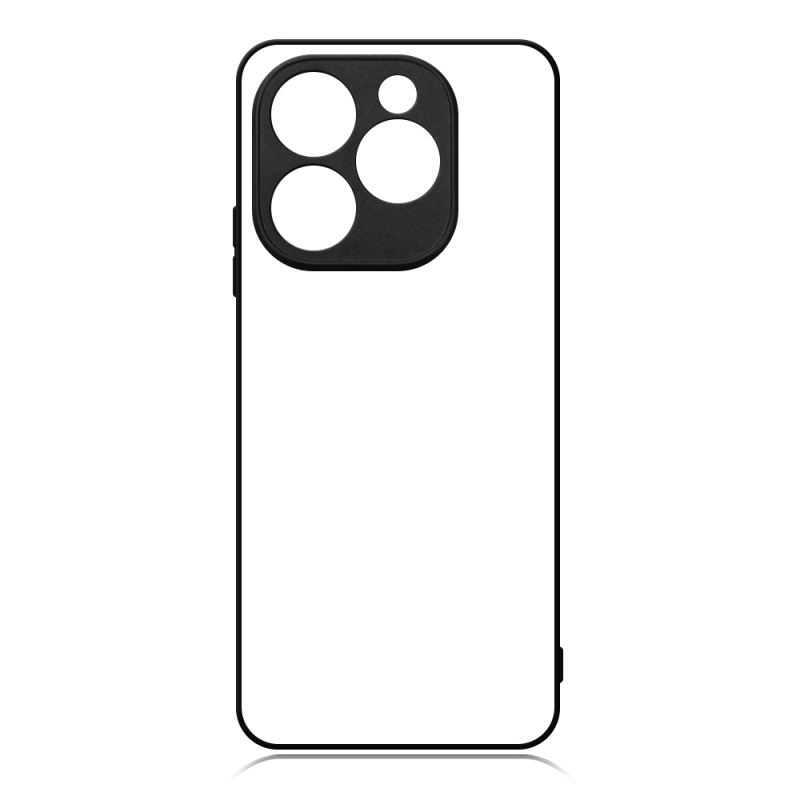 For Infinix Note 40X 5G Black 10PCS Per Bag Sublimation Phone Case DIY 2D Soft Rubber Mobile Phone Case With Blank Metal Insert