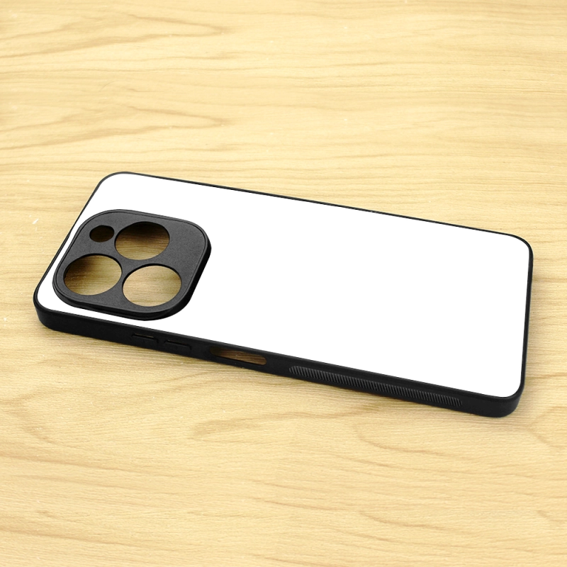 For Infinix Note 40X 5G Black 10PCS Per Bag Sublimation Phone Case DIY 2D Soft Rubber Mobile Phone Case With Blank Metal Insert