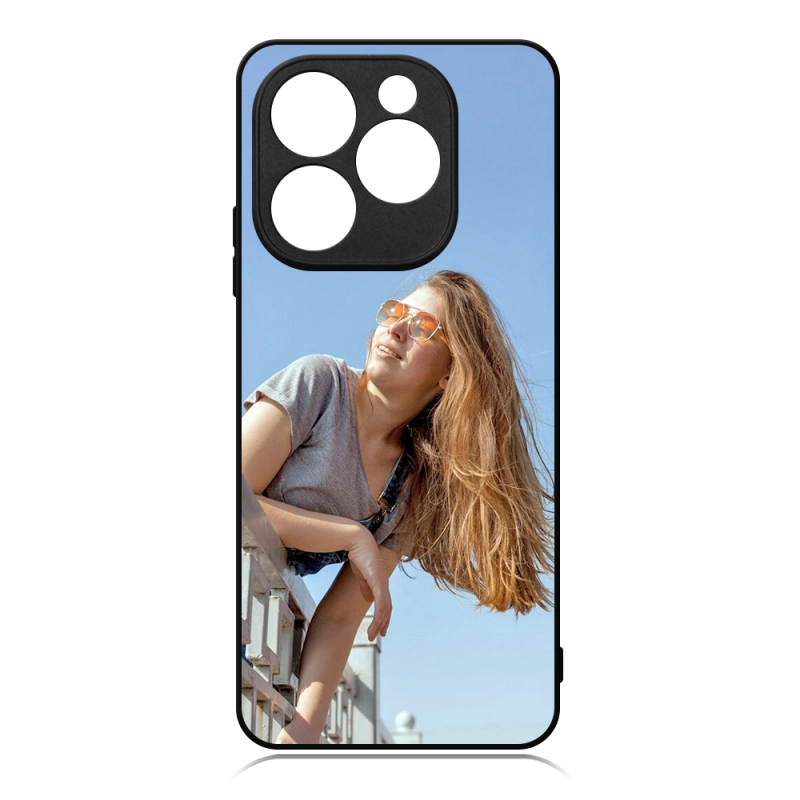 For Infinix Note 40X 5G Black 10PCS Per Bag Sublimation Phone Case DIY 2D Soft Rubber Mobile Phone Case With Blank Metal Insert