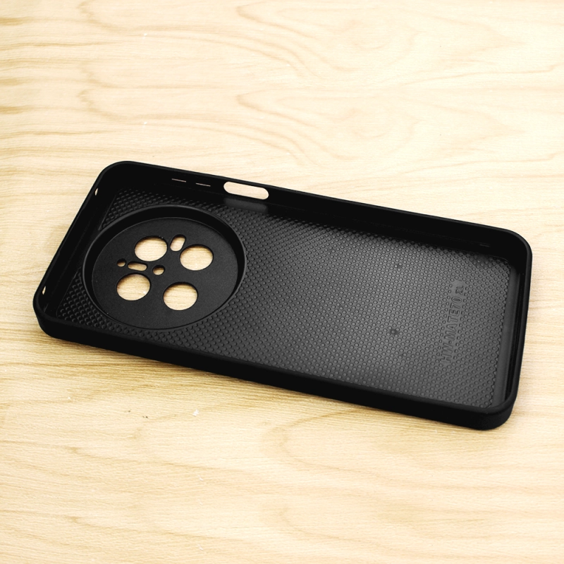 For Huawei Mate 70 / Mate 70 Pro Wholesale Price Sublimation 2D TPU Mobile Phone Case DIY Black Color Rubber Phone Case With Blank Metal Insert