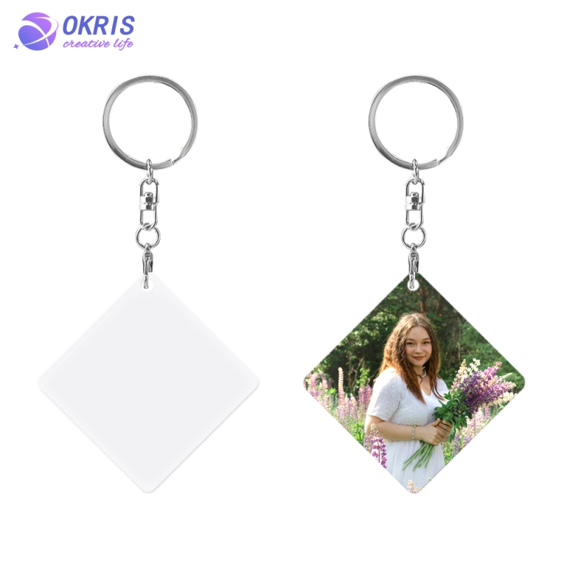 Aluminum Keychain with 11 Shape Options,  Custom Heat Transfer Printing for Logos, Artwork, or Text | Ready for Sublimation | Bulk Orders Available