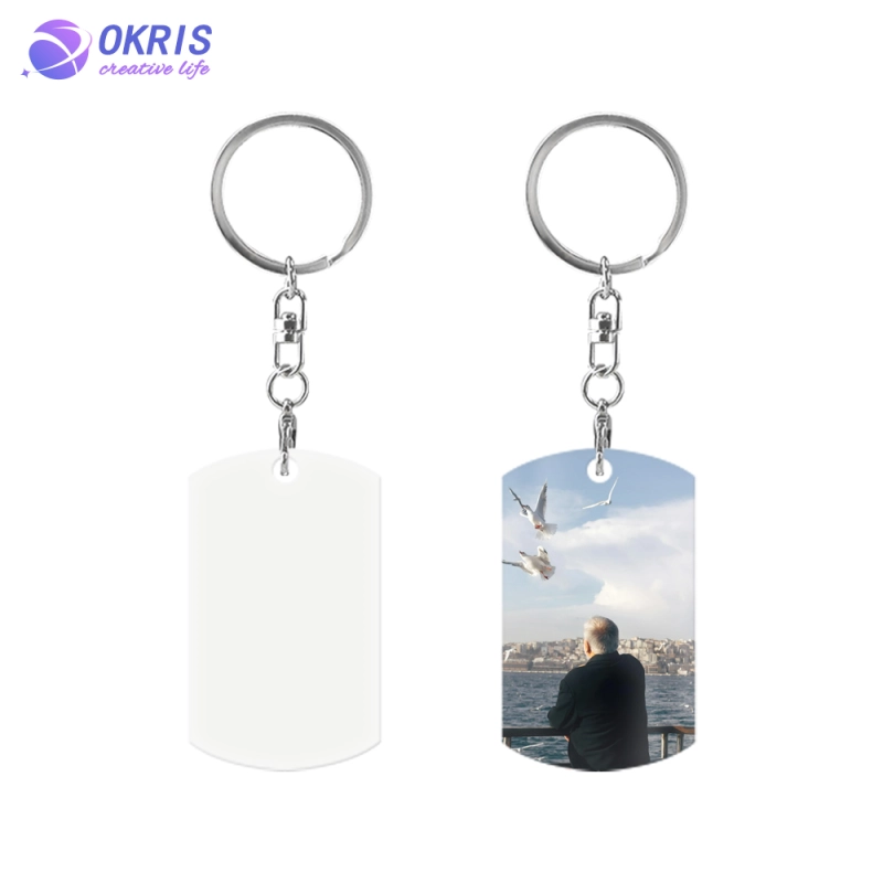 Aluminum Keychain with 11 Shape Options,  Custom Heat Transfer Printing for Logos, Artwork, or Text | Ready for Sublimation | Bulk Orders Available