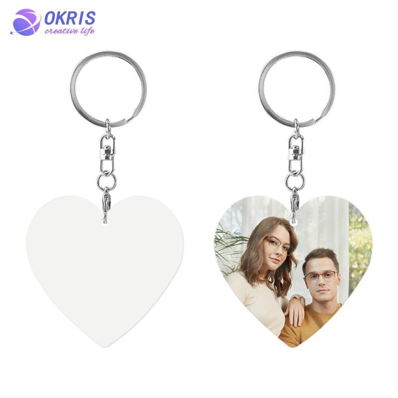 Aluminum Keychain with 11 Shape Options,  Custom Heat Transfer Printing for Logos, Artwork, or Text | Ready for Sublimation | Bulk Orders Available