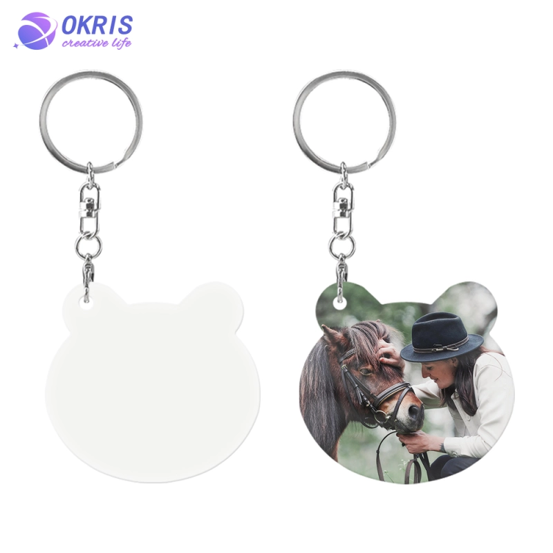 Aluminum Keychain with 11 Shape Options,  Custom Heat Transfer Printing for Logos, Artwork, or Text | Ready for Sublimation | Bulk Orders Available