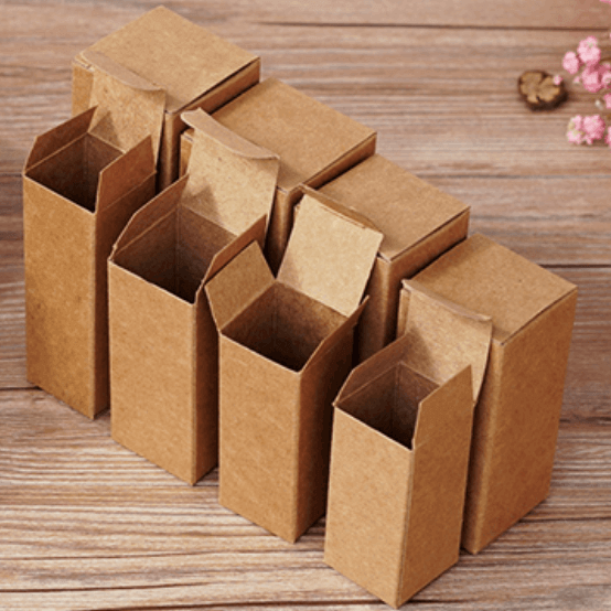 クラフト紙材質のボックス、各サイズ在庫販売