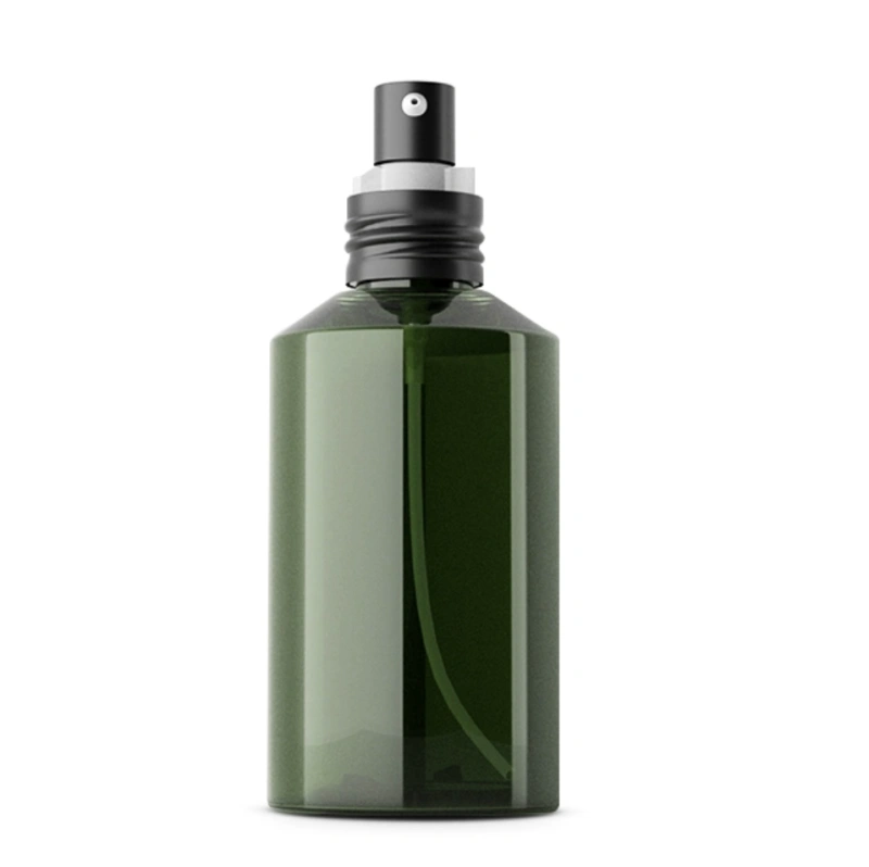 50ml 100ml 150ml 200ml 金属ポンプ付き濃い緑PETボトル